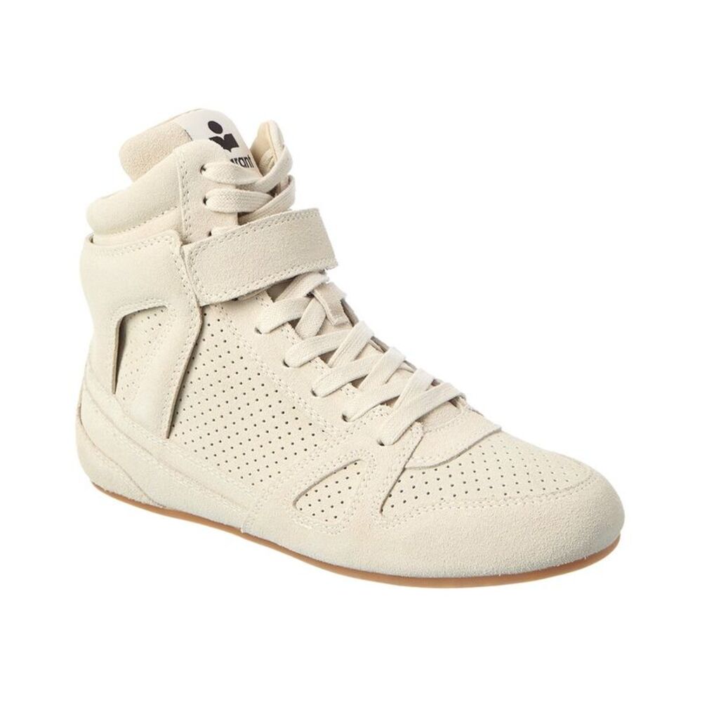 Isabel Marant Senny Suede Sneaker, White